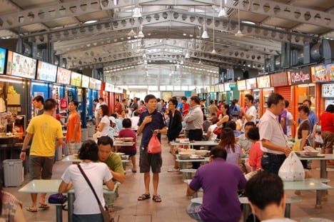 A hawker center in Singapore / Visualhunt