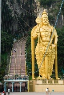 The Batu Caves in Kuala Lumpur, Malaysia