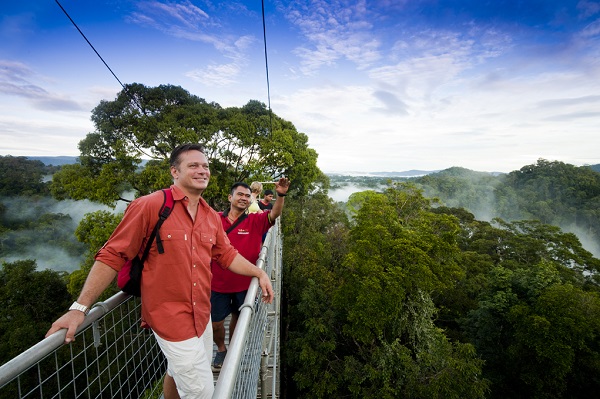 Temburong canopy walk, Brunei. Image courtesy of Brunei Tourism