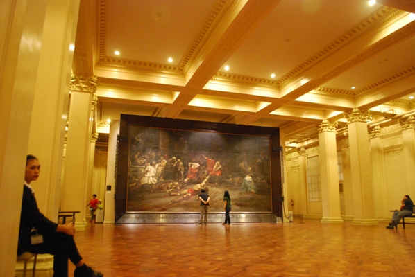 Spoliarium exhibit at the Philippines National Museum