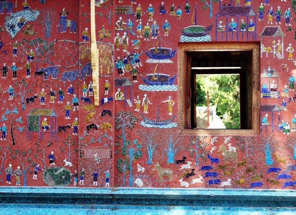 Wat Xieng Thong, a famous landmark in Luang Prabang, Laos